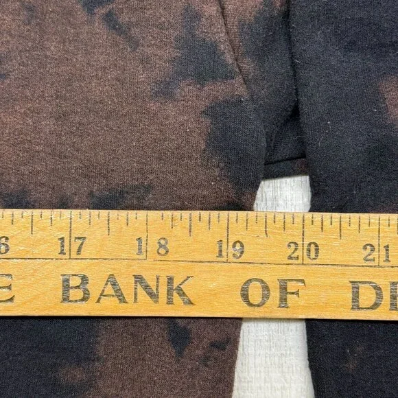 ✅ Womens S Chemistry Bleached Graphic Hoodie Skulls Positive Energy Time Is Now - Picture 8 of 14